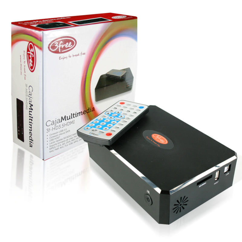 Conceptronic CSM3PL Carcasa Multimedia para HD 3,5 SATA, con lector de  memorias
